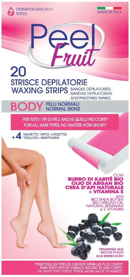 Peel Fruit Waxing Strips for Body (20pcs)