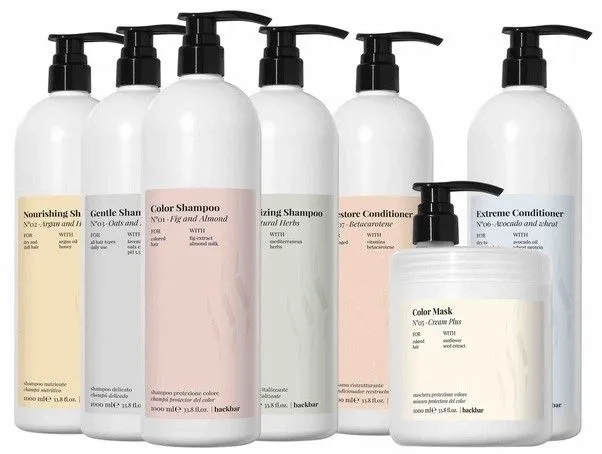 Farmavita Back Bar Cap + Pump For No 5 Jar 1000mL Bottle