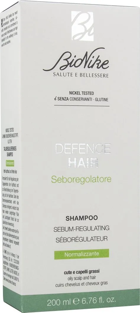 BioNike Defence Hair Sebum Regulating Normalising Shampoo (200mL)