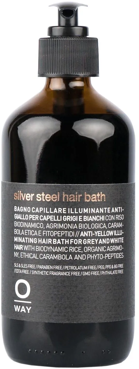 Oway Silver Steel Hair Bath for Man (240mL)