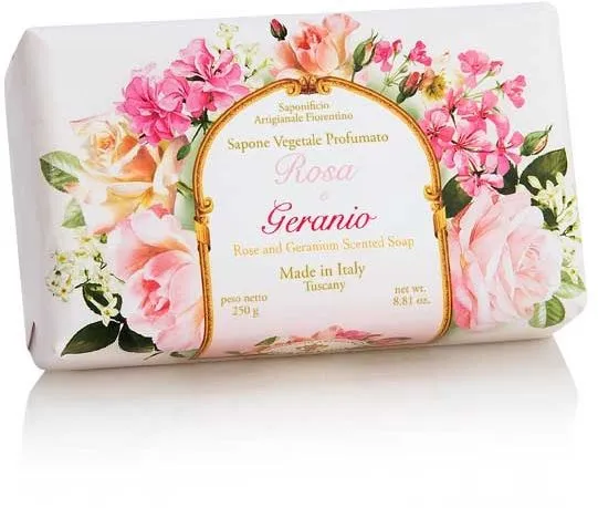 Fiorentino Soap Incontri Rose Ja Geranium (250g)