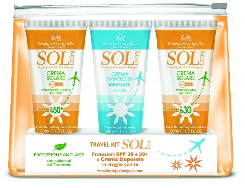 Bottega Di Lungavita Sol Pochettw Travel Kit-tubes (3x50mL)