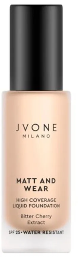 Jvone Milano Matt & Wear Liquid Foundation (20mL) NW25