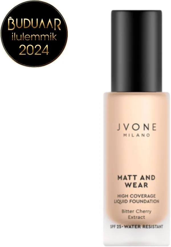 Jvone Milano Matt & Wear Liquid Foundation (20mL) NW25