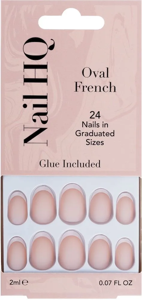 Nail HQ Nails (24pcs) Oval French