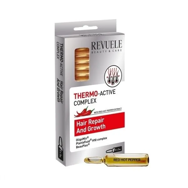 Revuele Hair Growth Ampoules with Red Pepper Extract (5x5mL)