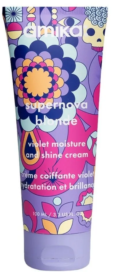 Amika Blonde Bust Your Brass Supernova Blonde Violet Moisture & Shine Cream (100mL)