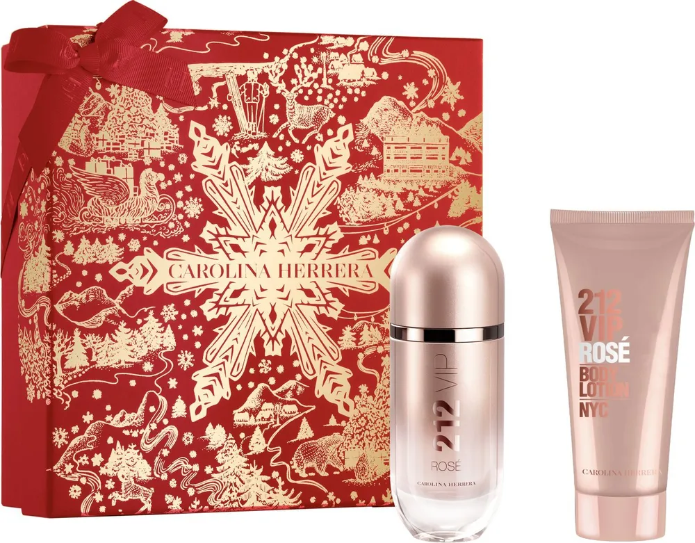 Carolina Herrera 212 VIP Rose EDP (80mL) + Body Lotion (100mL)
