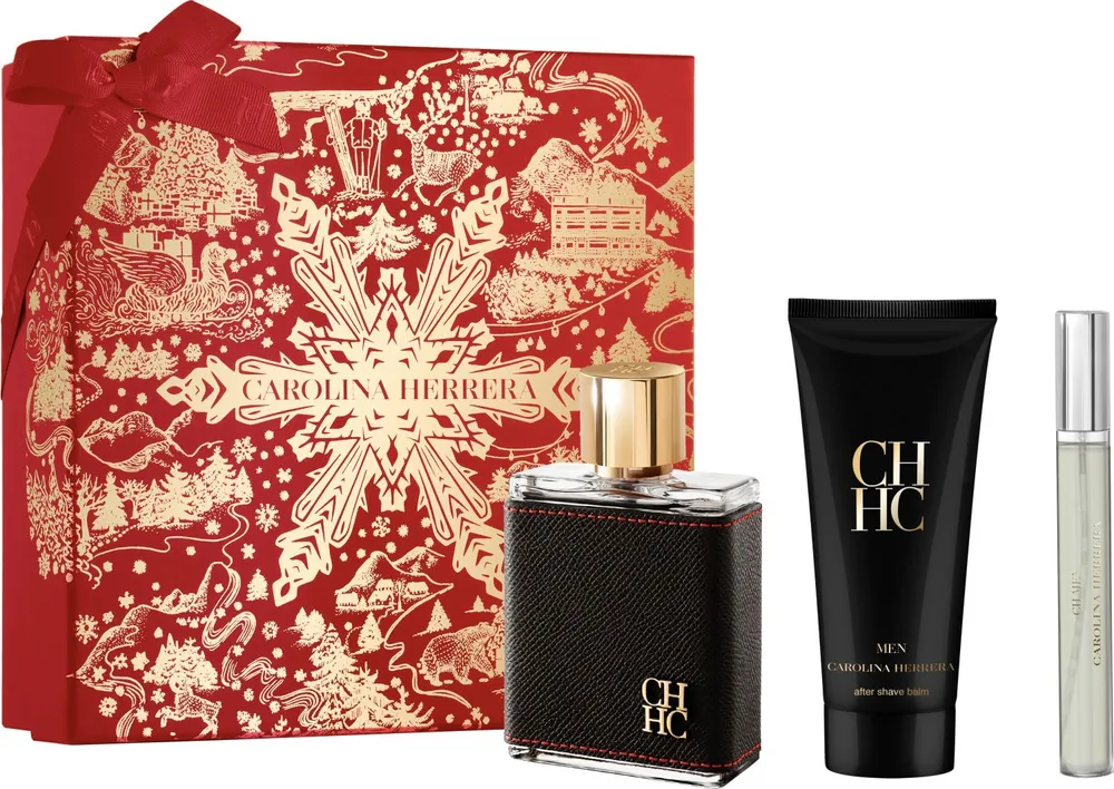 Carolina Herrera CH Men EDT (100mL) + After Shave Balm (100mL) + EDT (10mL)
