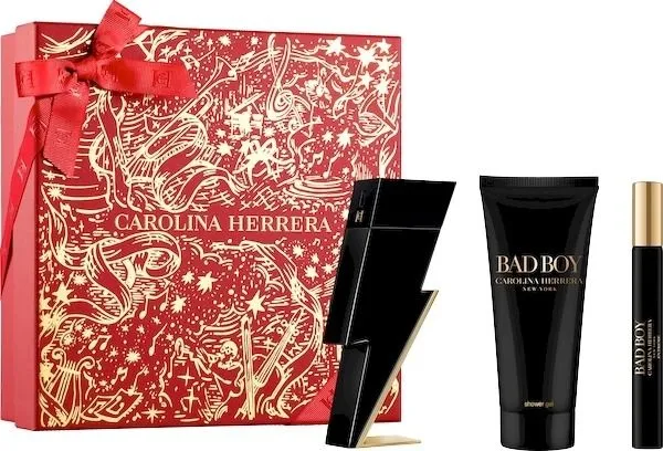 Carolina Herrera Bad Boy EDT (50mL) + Shower Gel (100mL) + EDT (10mL)