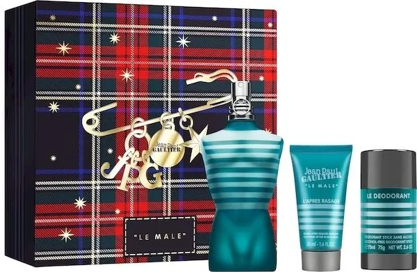 Jean Paul Gaultier Le Male EDT (125mL) + After Shave Balm (50mL) + Deostick (75mL)