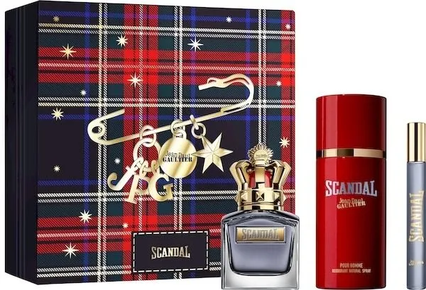 Jean Paul Gaultier Scandal Pour Homme EDT (50mL) + Deospray (150mL) + EDT (10mL)