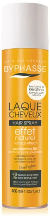 Byphasse Hair Spray Natural Effect Extra Strong Hold (400mL)