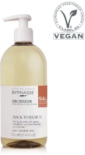 Byphasse Back To Basics Shower Gel Dry & Very Dry Skin (750mL)
