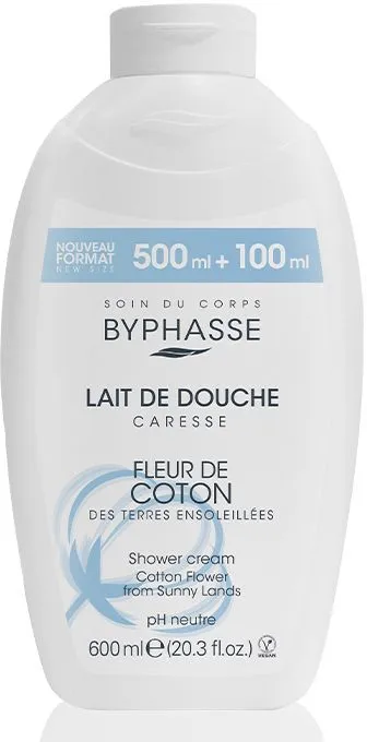 Byphasse Shower Cream Cotton Flower (600mL)