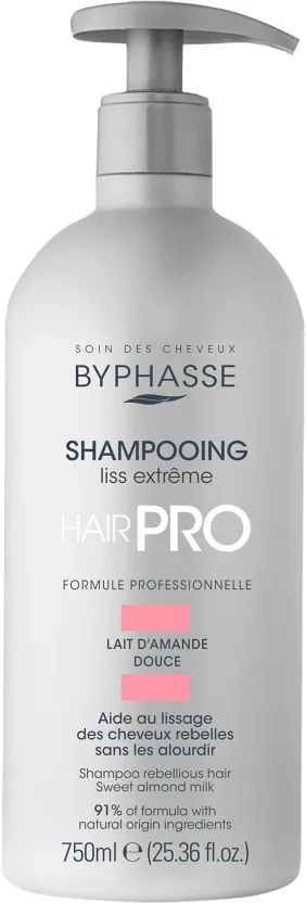 Byphasse Hair Pro Liss Extreme Shampoo Rebellious Hair (750mL)