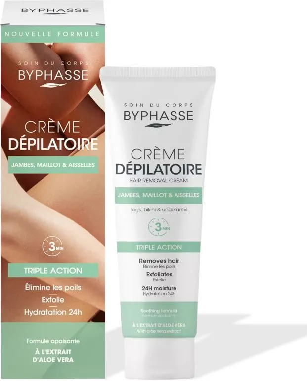 Byphasse Hair Removal Cream with Aloe Extract (125mL)