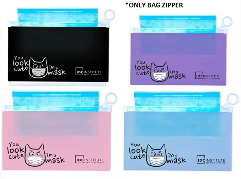 IDC Institute Protective Mask Bag Zipper