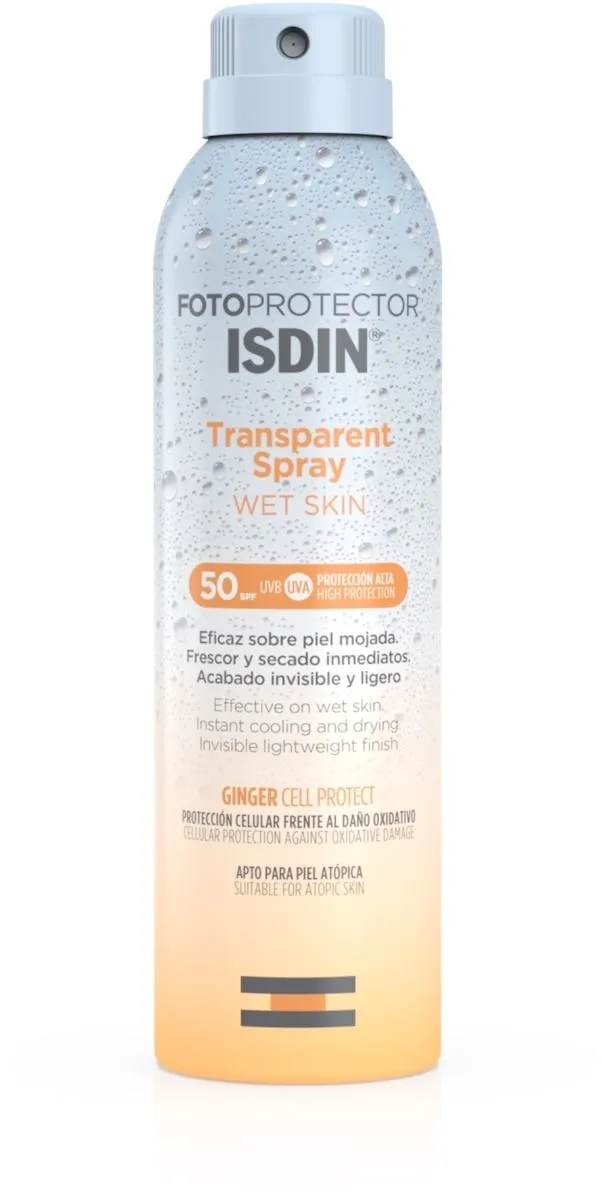 ISDIN Fotoprotector Transparent Spray Wet Skin SPF50 (250mL)