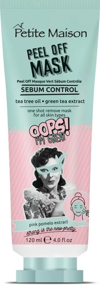 Petite Maison Oops I`m Great! Face Mask Sebum Control Peel Off Green (120mL)