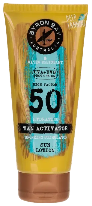 Byron Bay Tan Activator Travel Size SPF 50 (100mL)