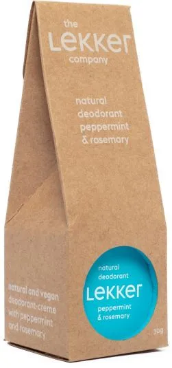 Lekker Natural Deodorant Peppermint & Rosemary (30g)