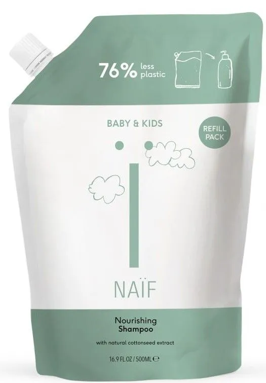 Naïf Nourishing Shampoo Baby & Kids (500mL) Refill