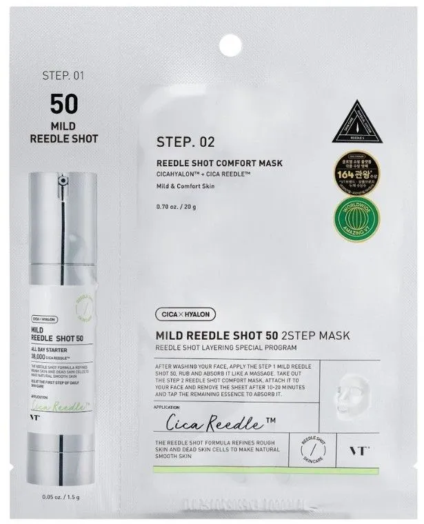 VT Cosmetics Mild Reedle Shot 50 2-Step Mask (1,5g + 25g)