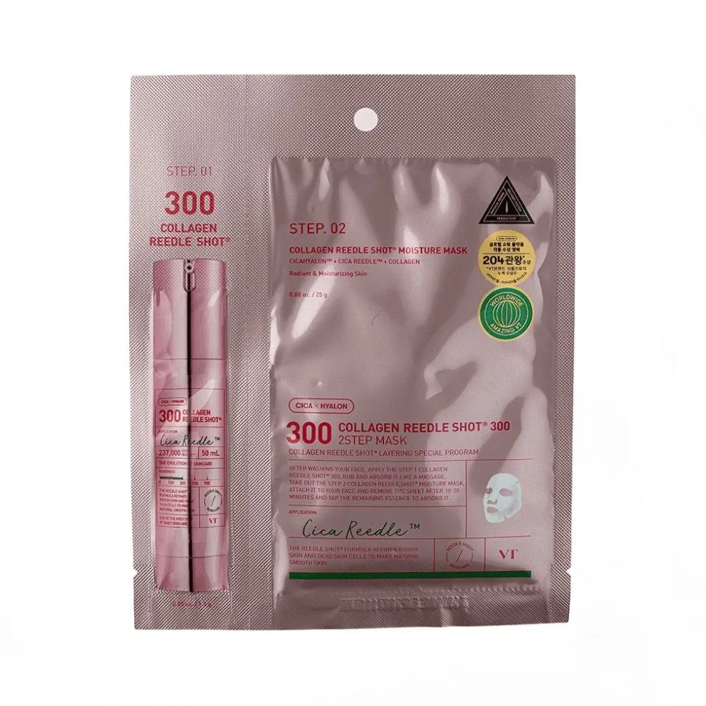 VT Cosmetics Collagen Reedle Shot 300 2-Step Mask (1,5g + 25g)
