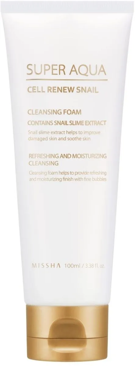 Missha Super Aqua Cell Renew Snail Cleansing Foam (100mL)