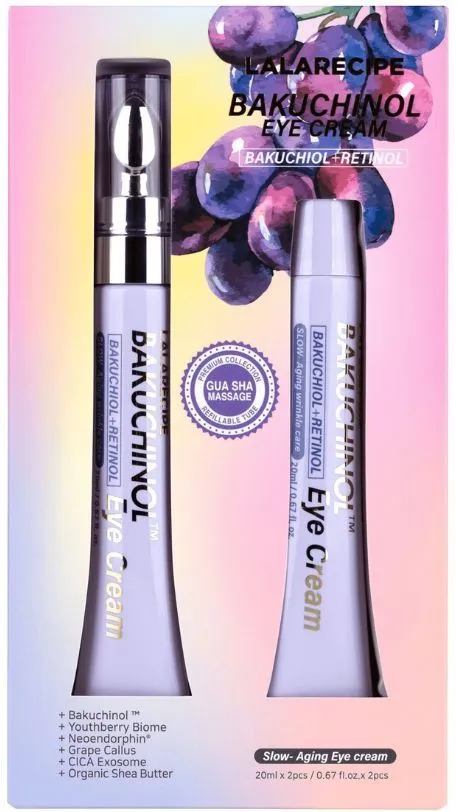 Lalarecipe Bakuchinol Eye Cream (20mL+20mL)