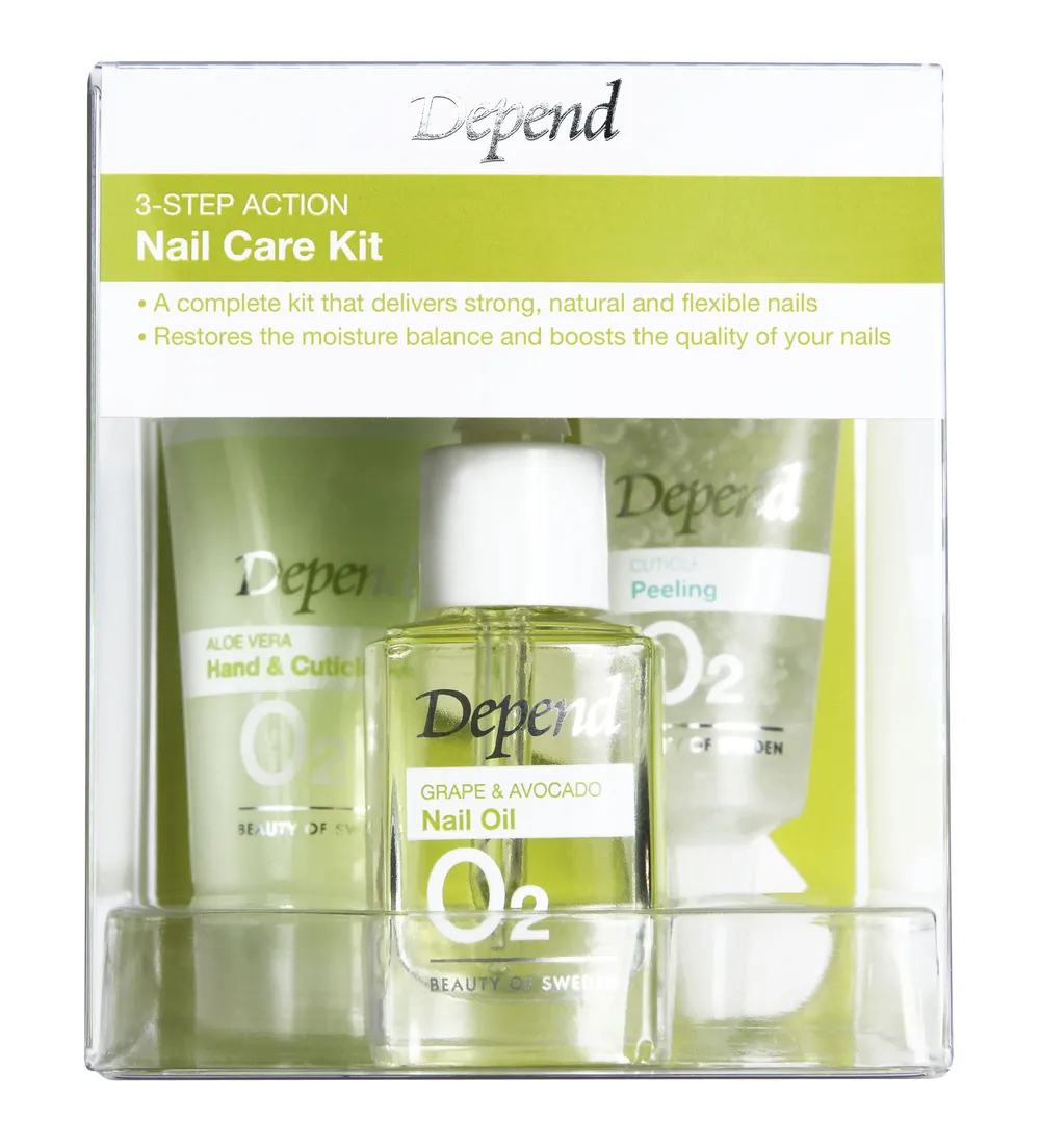 Depend O2 3-step Action Nail Care Kit