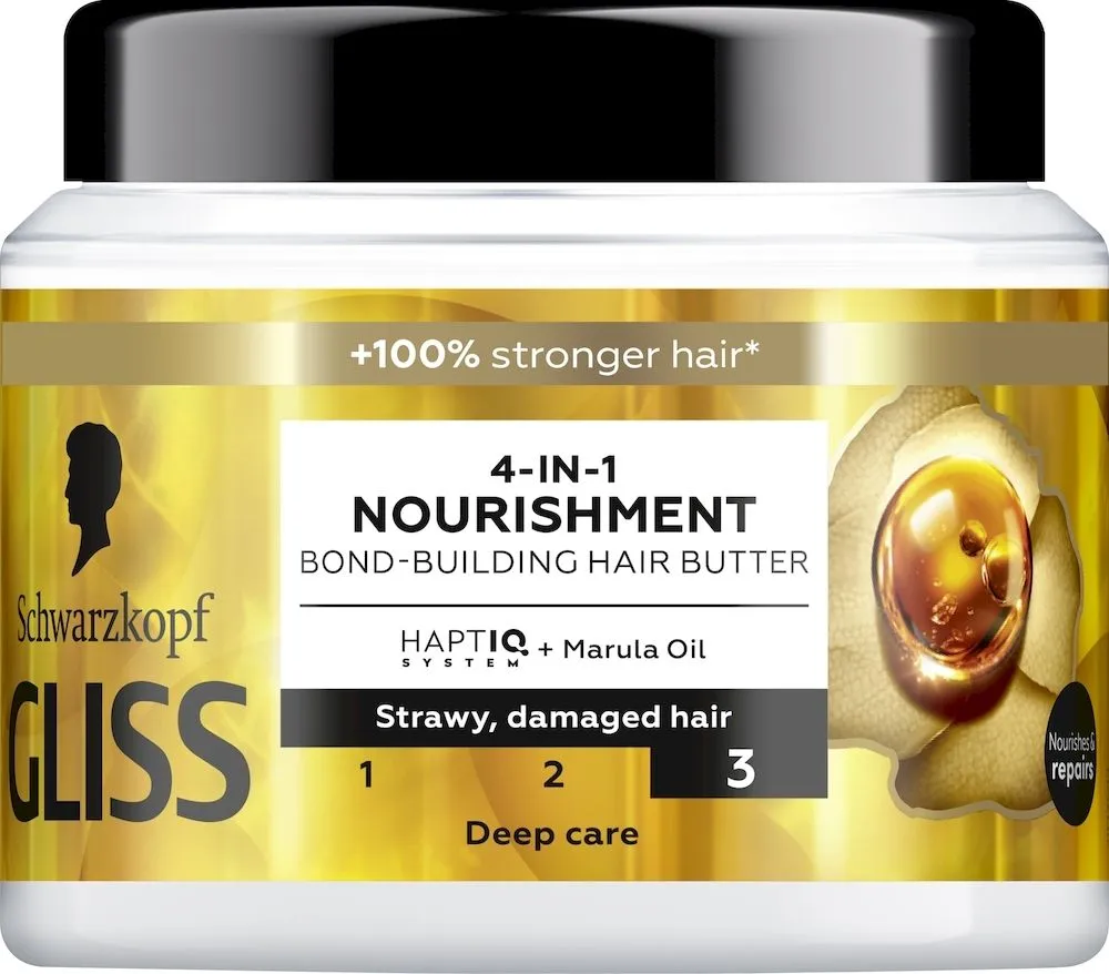 Gliss 4-In-1 Nourishment Bond-Building Hair Mask (400mL)