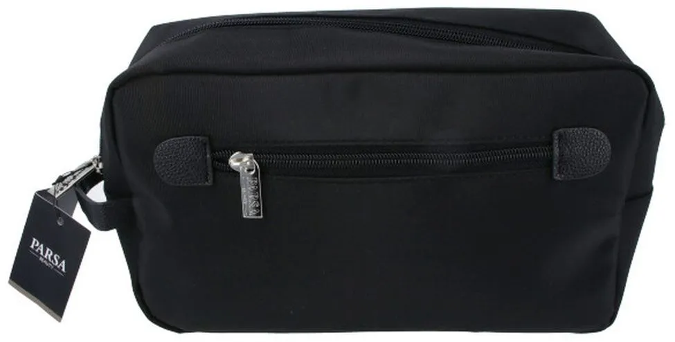 Parsa Beauty Cosmetic Bag with Pocket Black