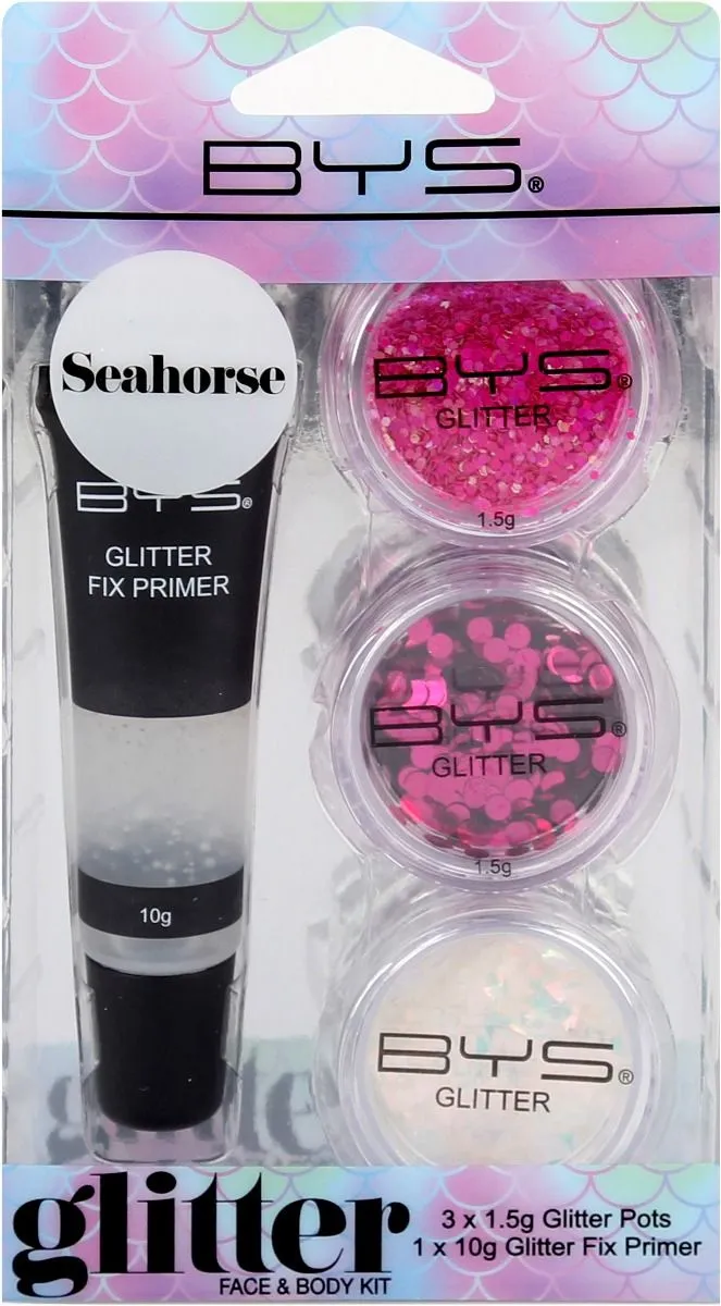 BYS Glitter Face & Body Kit (3x1,5g) Seahorse
