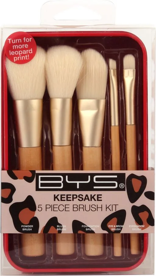 BYS Makeup Brushes In Keepsake Safari (5pcs)