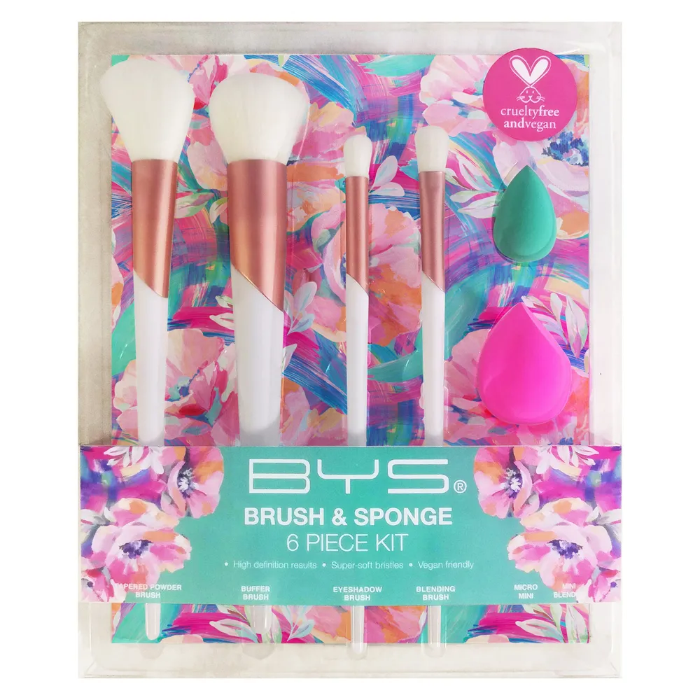 BYS Flourish Brush & Sponge Set (6pcs)