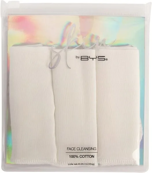 BYS Skin Face Cleansing 100% Cotton Cloths (3pcs)