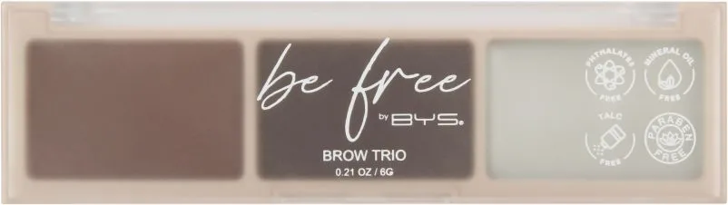 Be Free By BYS Brow Trio (6g) Brown