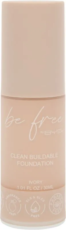 Be Free By BYS Clean Buildable Foundation (30mL) Ivory