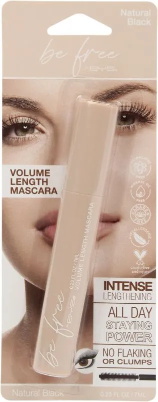 Be Free By BYS Volume Length Mascara (7mL) Black