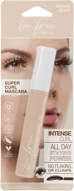 Be Free By BYS Super Curl Mascara (7mL) Black