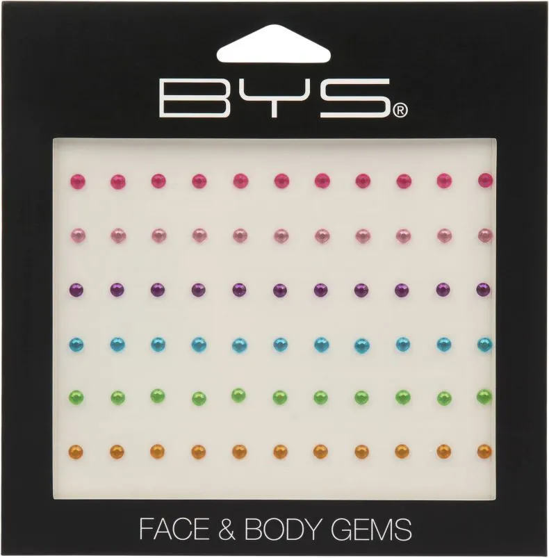 BYS Face & Body Gems Small Round Rainbow