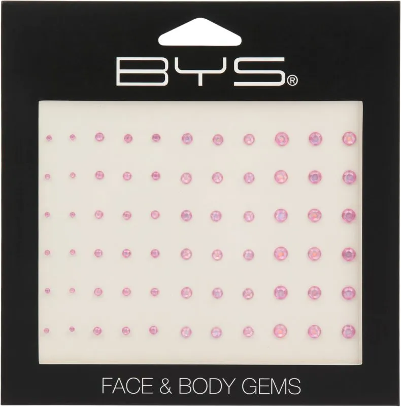BYS Face & Body Gems Grad Sizes Holographic Pink