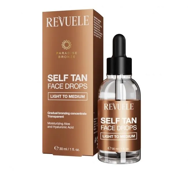 Revuele Self-Tanning Face Drops (30mL) Light-Medium