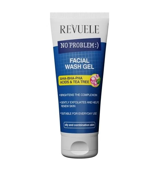 Revuele No Problem Face Wash Gel with Tea Tree Oil & Fruit Acids (200mL)