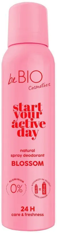 beBIO Natural Deodorant Body Spray Start Your Active Day Blossom (125mL)