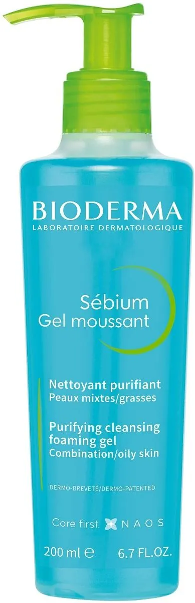 Bioderma Sebium Gel Moussant Purifying Cleansing Foaming Gel (200mL)