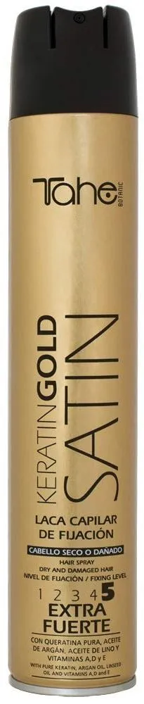 Tahe Botanic Acabado Keratin Gold Hairspray 5 Extrastrong (400mL)