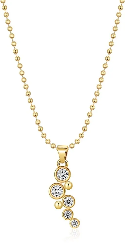 Nora Norway Bubble Neck 42 Gold Clear